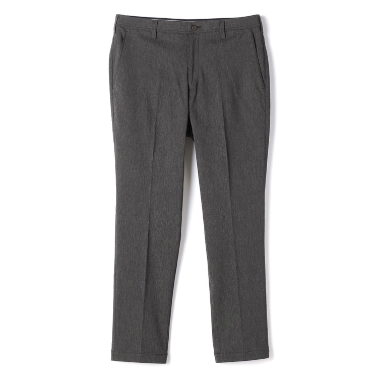 No hemming required, ready to wear! Stretch Raku Q pants, tapered No pleats top, solid color using thread