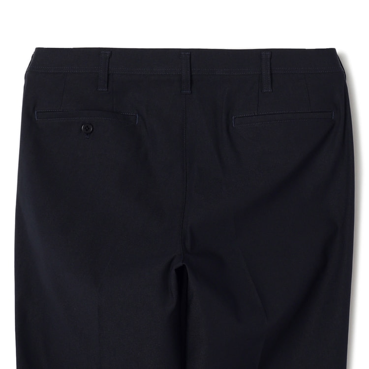 新品未使用タグ付き♡AOKI T/Rストレッチ ノーカラージャケット&パンツ らくQパンツ】裾上げ済 ストレッチ テーパードノータック ツイル