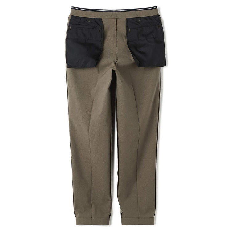 らくQパンツ】裾上げ済 ストレッチ テーパードノータック