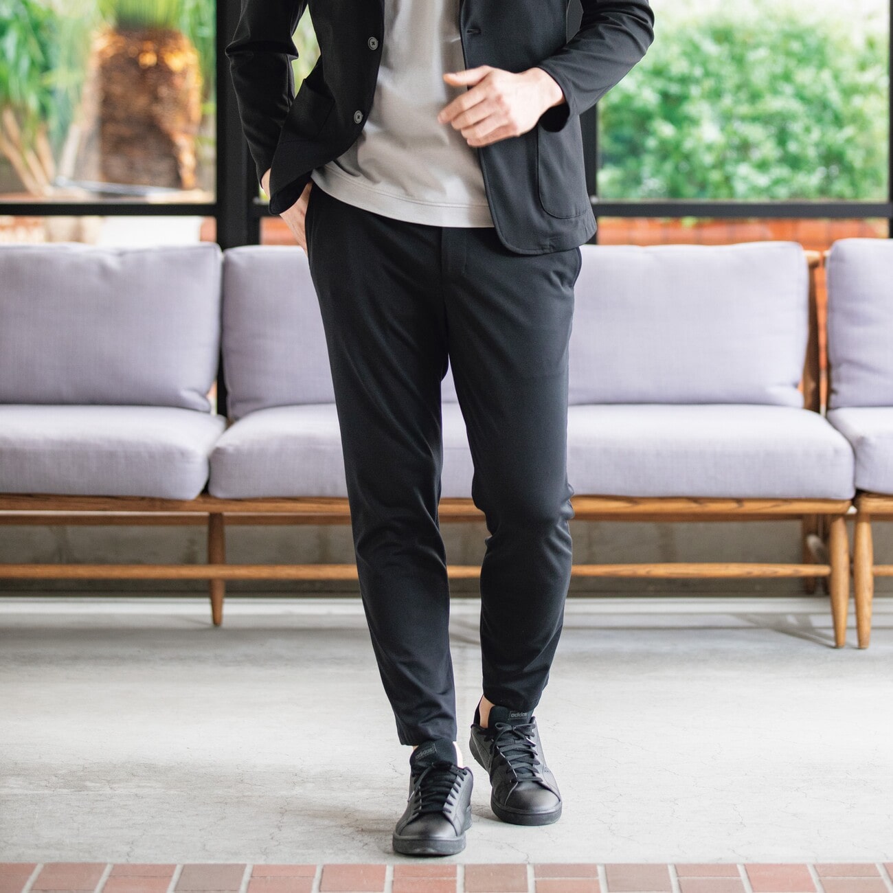 【未使用タグ付☆洗える】アオキ ストレッチジャージパジャマブレザーセット XL A27_3SPJ13SLA_c06_a001.jpg