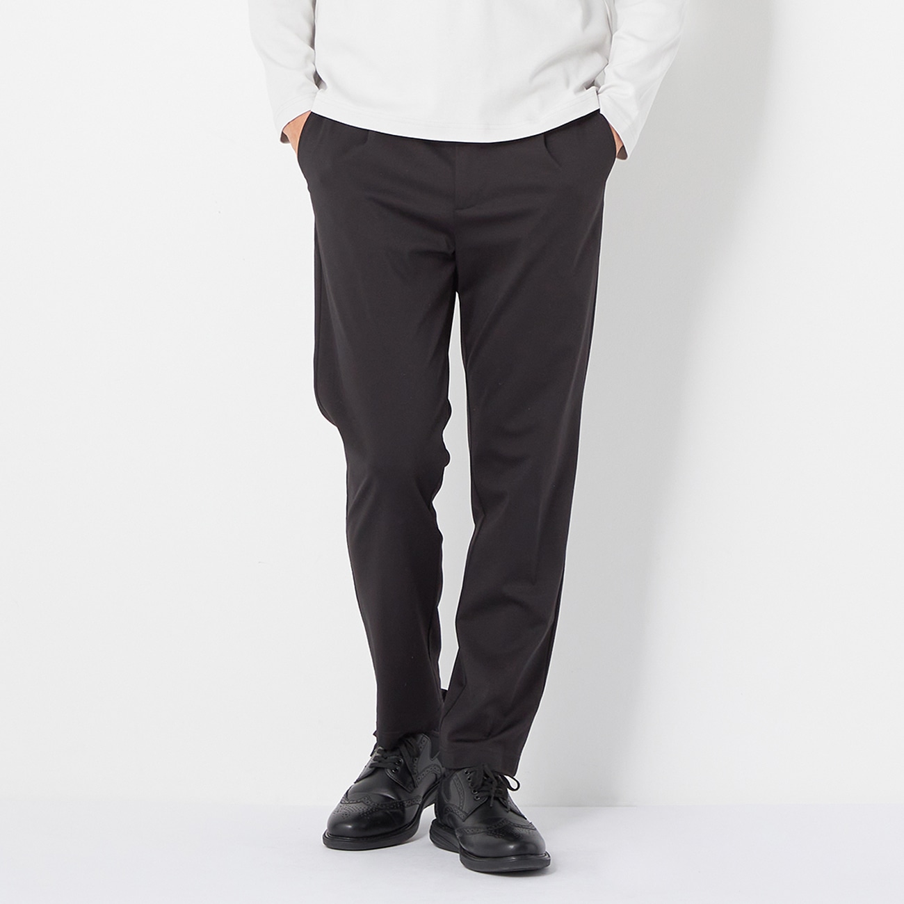 アウトレット】【パジャマスーツ】裾上げ済 ナイロンポンチワンタック