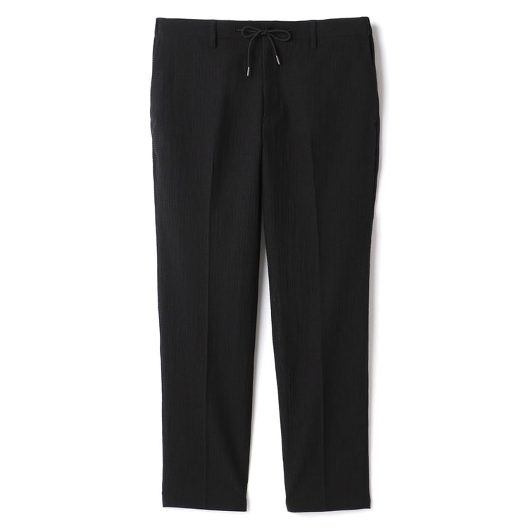 [Pajamas suit] Hemmed Tricot Seersucker pants Black Mix & Match available