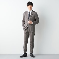 春夏【未使用タグ付☆】洗える♪メンズパジャマスーツ　セットアップ　ベージュ S 春夏【未使用タグ付☆】洗える♪メンズパジャマスーツ
