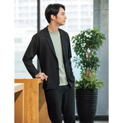 パジャマスーツ】プレミアム 裾上げ済 市松ニットパンツ 黒