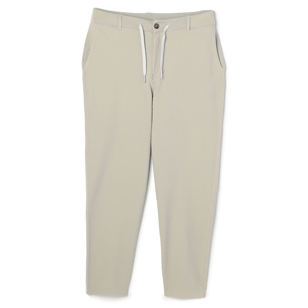 【パジャマスーツ】プレミアム 市松ニットパンツ ベージュ セットアップ着用可 【パジャマスーツ】プレミアム 市松ニットパンツ ベージュ セットアップ着用可