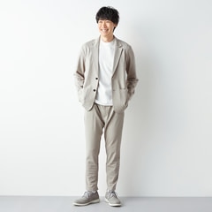 パジャマスーツ】リラックス 冷感ジャージーパンツ ベージュ