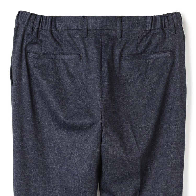 パジャマスーツ】裾上げ済 プリントジャージーパンツ 紺 セットアップ