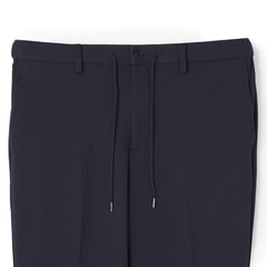 【パジャマスーツ】裾上げ済 ジャガードジャージパンツ 紺 セットアップ着用可