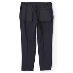 【パジャマスーツ】裾上げ済 ジャガードジャージパンツ 紺 セットアップ着用可