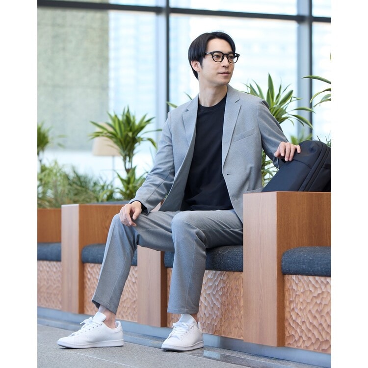 パジャマスーツ】エアクール ジャガードジャージーパンツ グレー