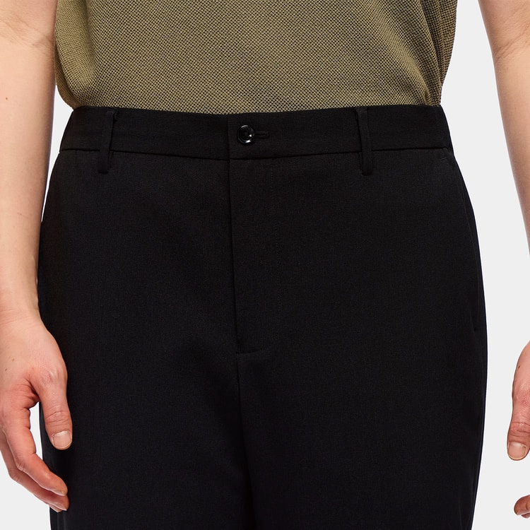 L＆Wデザイン】ストレッチセットアップパンツ 黒 セットアップ着用可