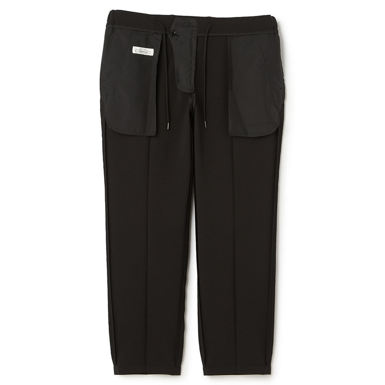 L＆Wデザイン】ストレッチセットアップパンツ 黒 セットアップ着用可