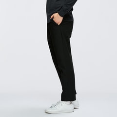 アオキ L&Wデザイン【未使用タグ付】洗える♪軽量ウールストレッチ セット L L＆Wデザイン】洗える ウール調ストレッチパンツ 黒 セットアップ着用