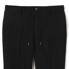 パジャマスーツ】エアクール 楊柳ストレッチパンツ 黒 裾上げ済