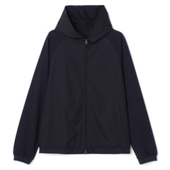 新品✩overE 前開きコンパクトパーカー 96ブラック ポケット付き BIZ MOVE】コンビネーションパーカー セットアップ着用可【AOKI