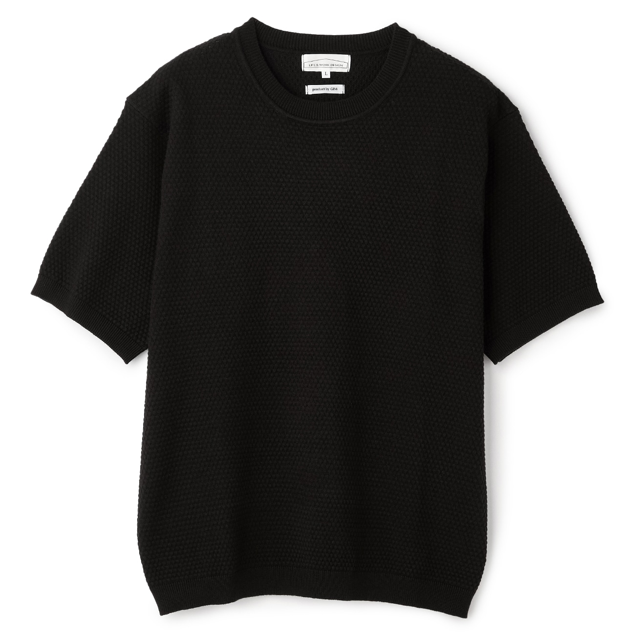 【L＆Wデザイン】消臭 ポップコーンニットTシャツ