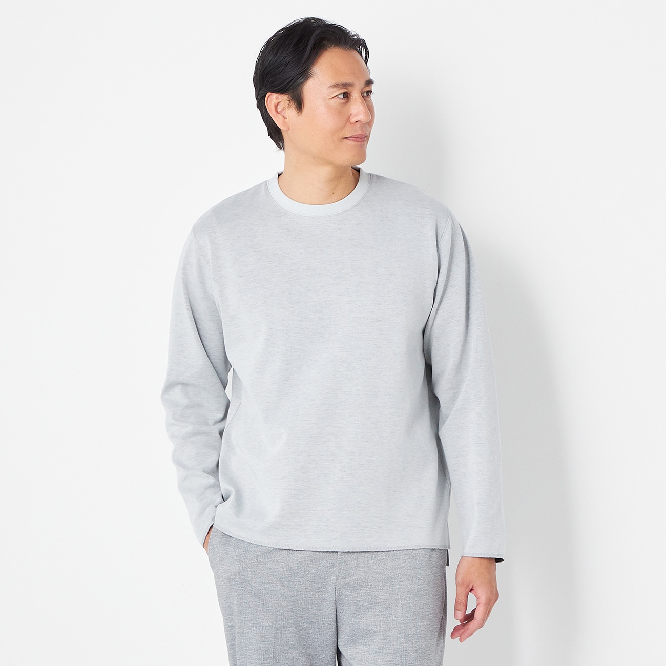 【L＆Wデザイン】抗菌防臭 ダブルフェイスTシャツ 長袖