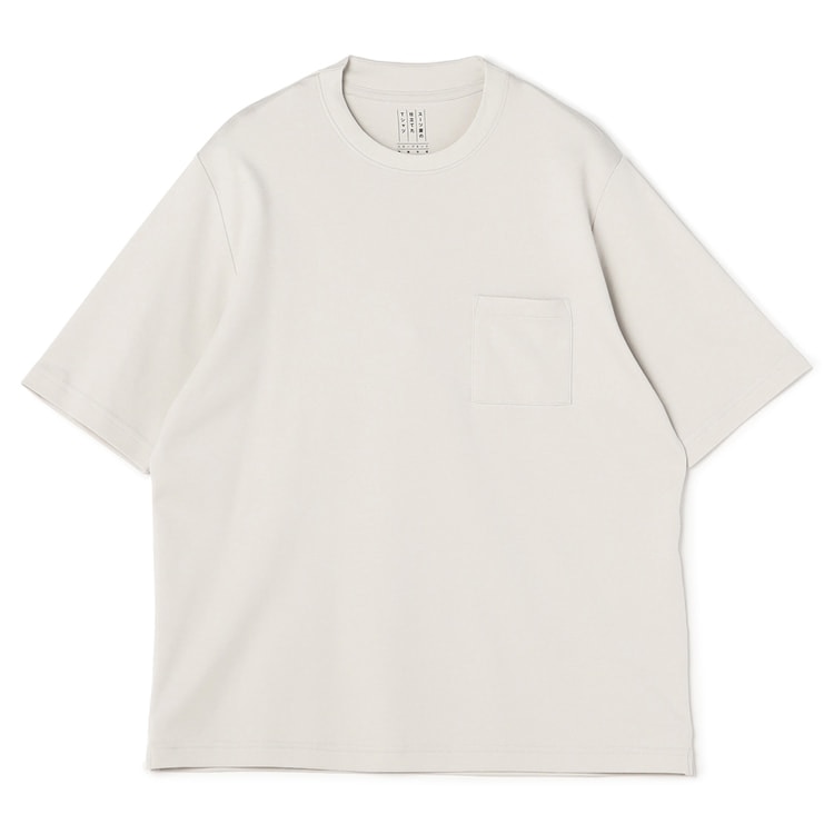 すぐ届く 直営店 シンプル モノグラム モチーフ コットンTシャツ クールドライアムンゼン オーバーサイズサイドスリット
