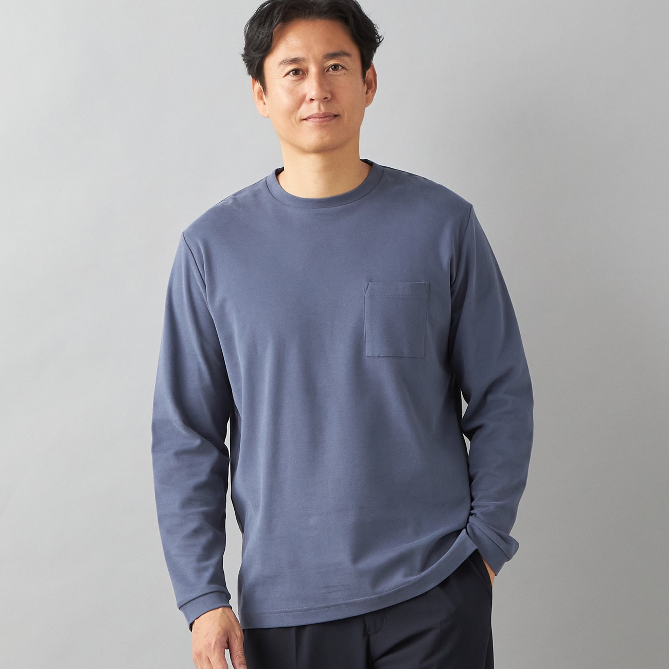 【WEB限定ログインで550円引】【L＆Wデザイン】スーツ屋の仕立てたTシャツ 綿100% スロープネック