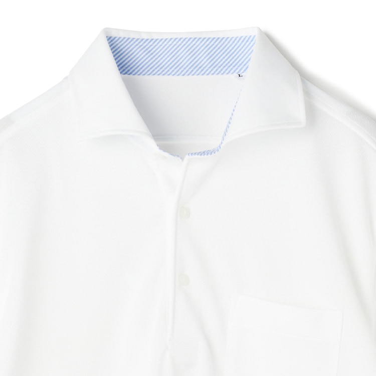ビズポロ】エアクール カッタウェイ ポロシャツ 白【AOKI公式通販】