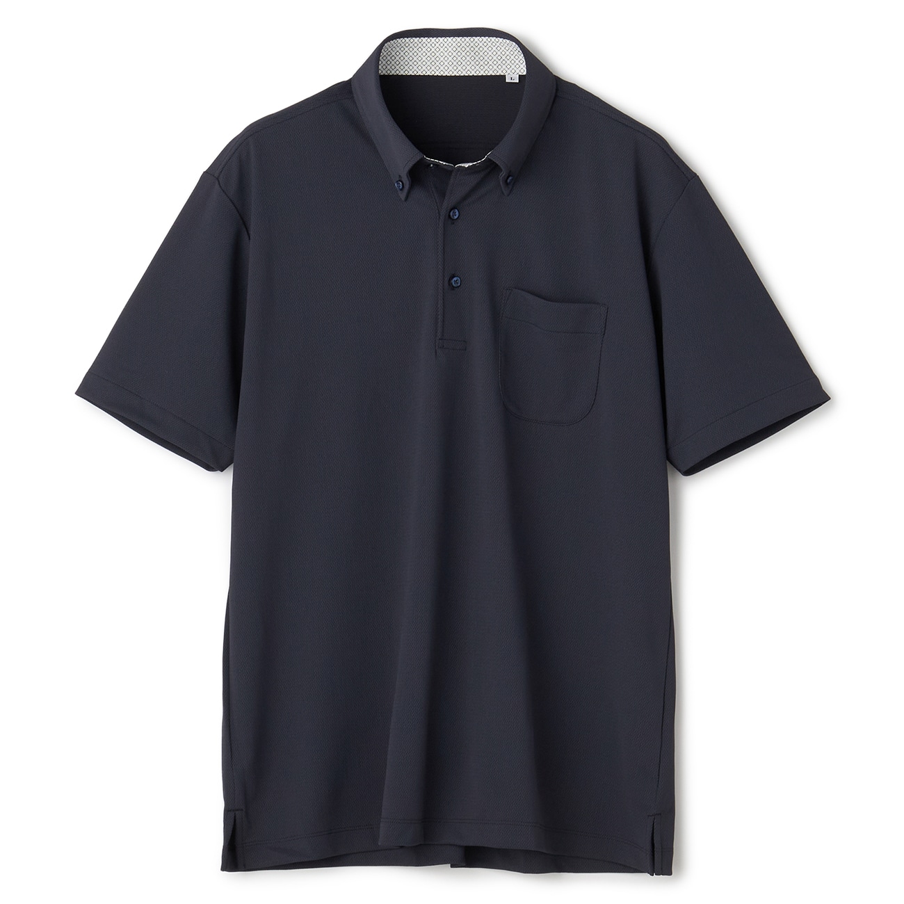 【ビズポロ】エアクール QUICKLY DRY ボタンダウンポロシャツ 紺 【ビズポロ】エアクール QUICKLY DRY ボタンダウンポロシャツ 紺
