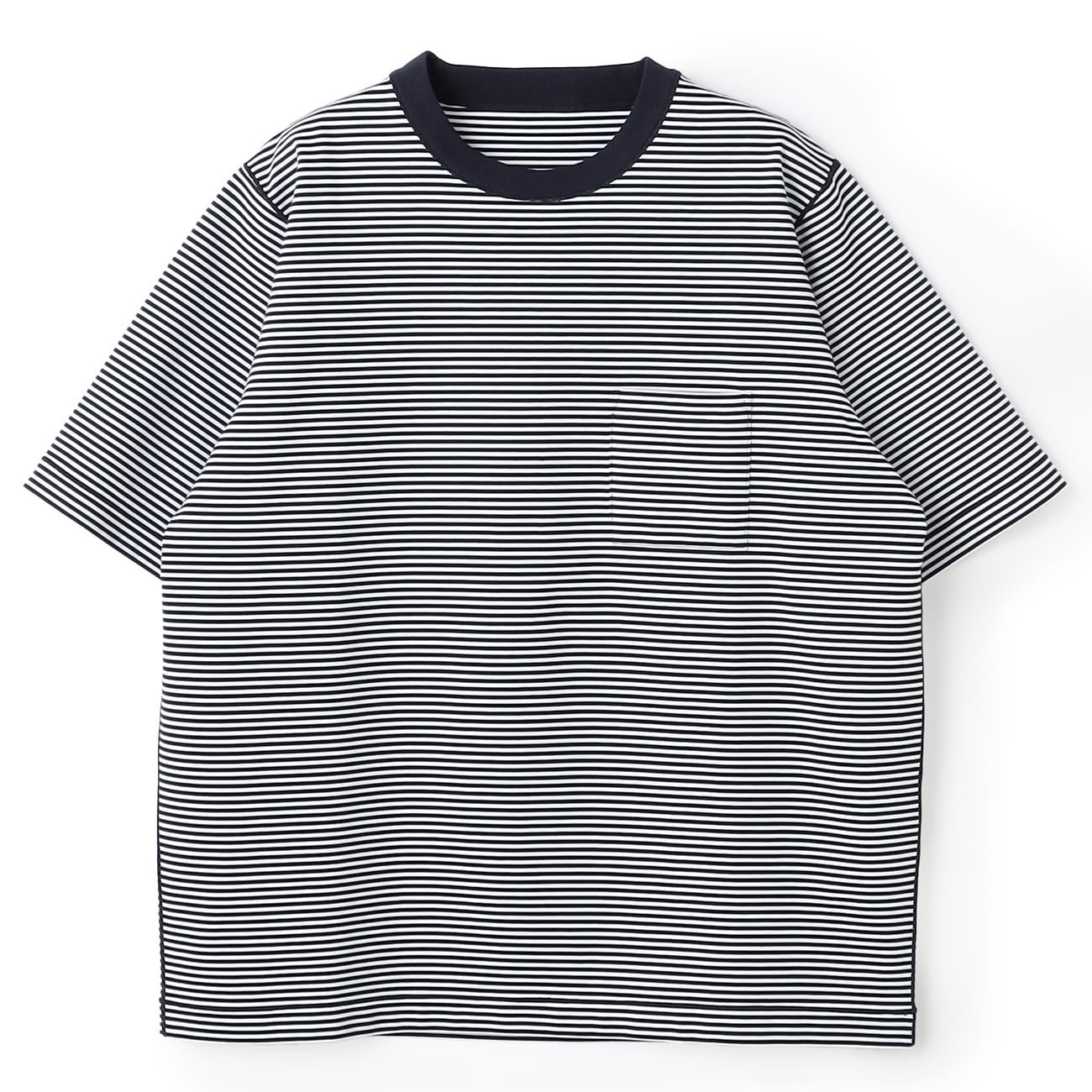 BRUNELLO CUCINELLI ♪ ストライプ リネン クルーネックTシャツ Brunello Cucinelli Slim Fit Linen Striped Shirt Light Blue