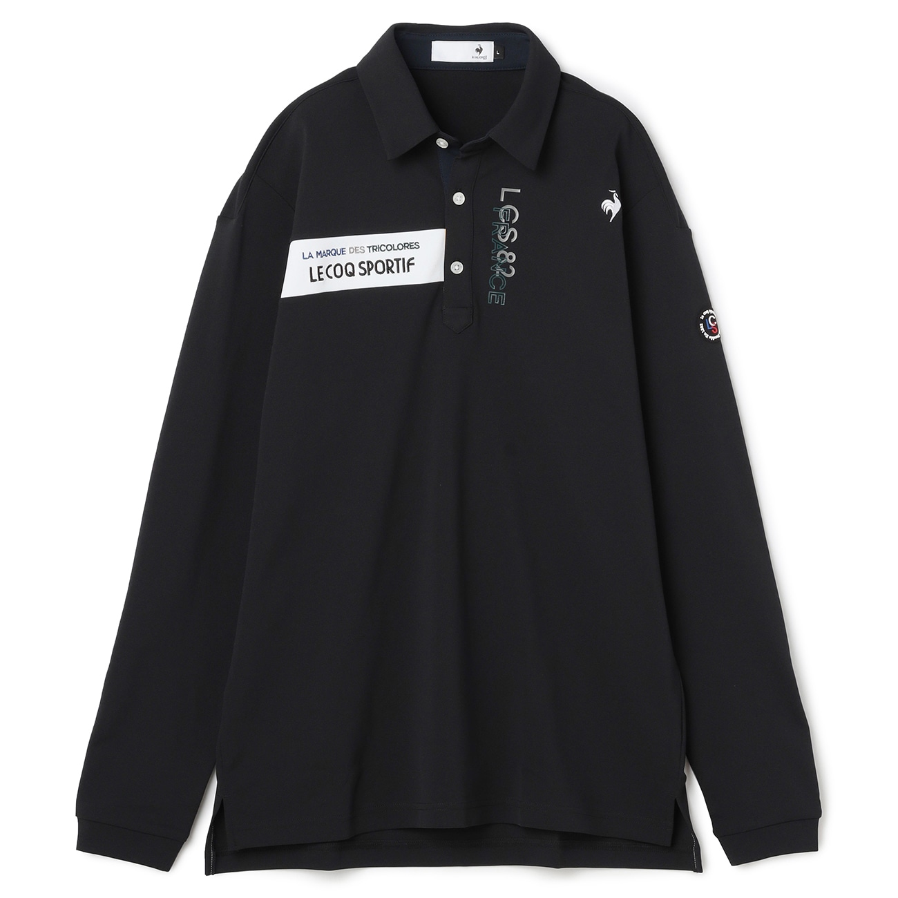 le coq sportif ルコック ゴルフストレッチフォーサー ベーシックデザイン長袖シャツ〇スポーティなデザインに仕上げた定番長袖シャツ・普段使いもしやすいシンプルなデザイン・吸汗速乾、ストレッ