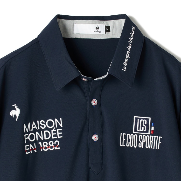 90829 ルコックスポルティフゴルフ　ポロシャツ　紺色　M 90829 ルコックスポルティフゴルフ ポロシャツ 紺色 M 90829