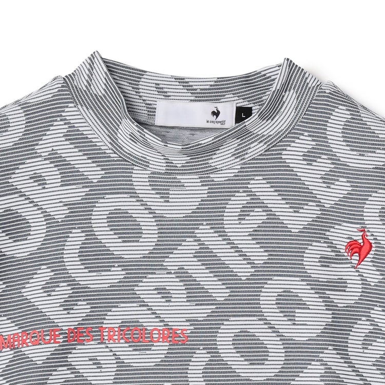 ゴルフ用】le coq sportif GOLF ルコック 総柄モックネックT