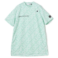 ゴルフ用】le coq sportif GOLF ルコック 総柄モックネックT