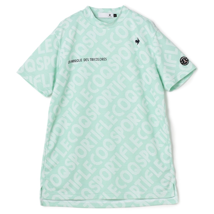 ゴルフ用】le coq sportif GOLF ルコック 総柄モックネックT