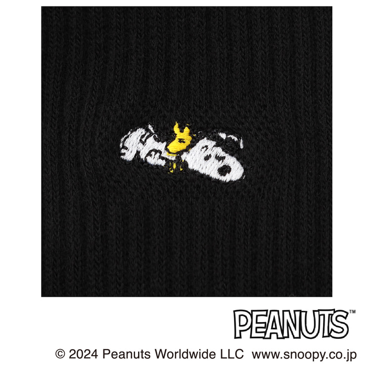 AOKI＆PEANUTSコラボ 23-25cm スヌーピーソックスS寸2足組【AOKI