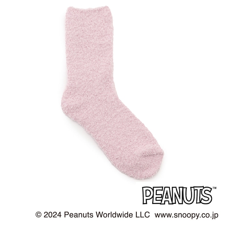 AOKI＆PEANUTSコラボ 23-25cm スヌーピーモコモコソックス S寸