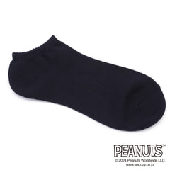 AOKI＆PEANUTSコラボ 25-27cm スヌーピーショートソックスＭ寸２足組