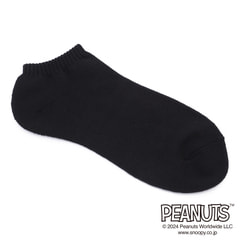 AOKI＆PEANUTSコラボ 25-27cm スヌーピーショートソックスＭ寸２足組