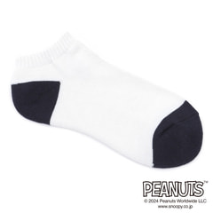 AOKI＆PEANUTSコラボ 25-27cm スヌーピーショートソックスＭ寸２足組