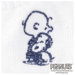 AOKI＆PEANUTSコラボ 25-27cm スヌーピーショートソックスＭ寸２足組