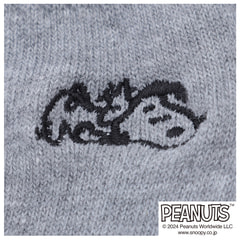 AOKI＆PEANUTSコラボ 25-27cm スヌーピーショートソックスＭ寸２足組