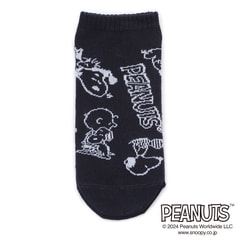AOKI＆PEANUTSコラボ 23-25cm スヌーピーショートソックスS寸2