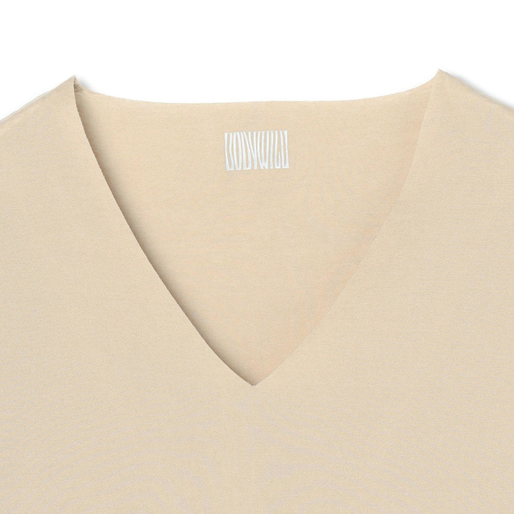 【AOKI&GUNZE共同開発】日本製 ワイシャツ映えインナー カットオフ VネックTシャツ