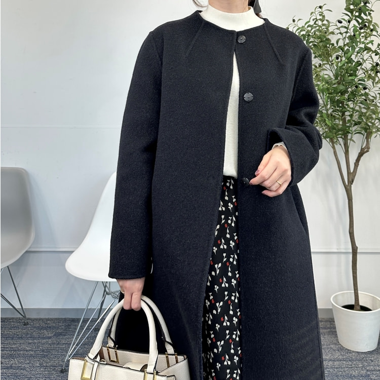 特価】【WEB限定商品】カシミヤ混リバーコート【AOKI公式通販】