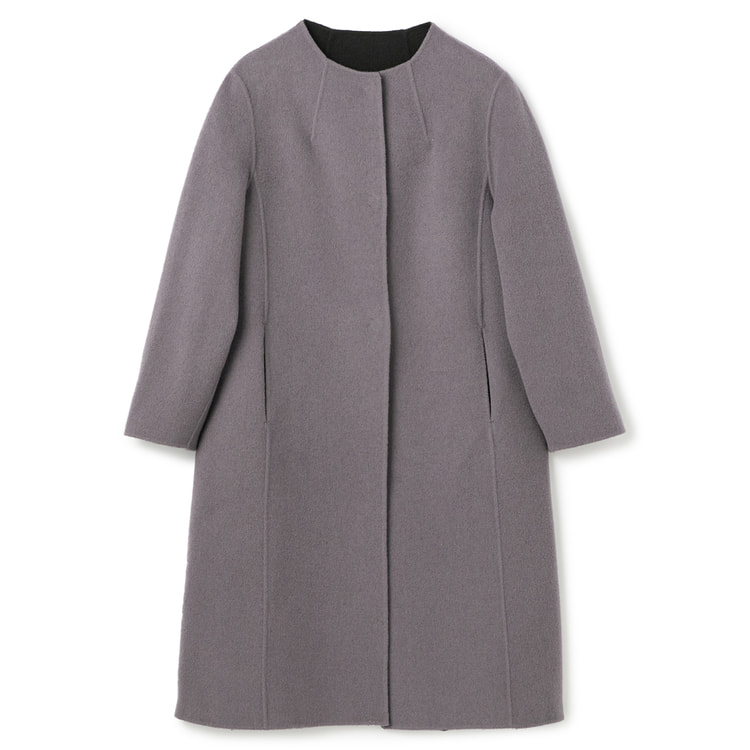 カシミヤ混 Theory リバーコート グレー S theory（セオリー） セオリーリュクス コート 23SS リバーコート