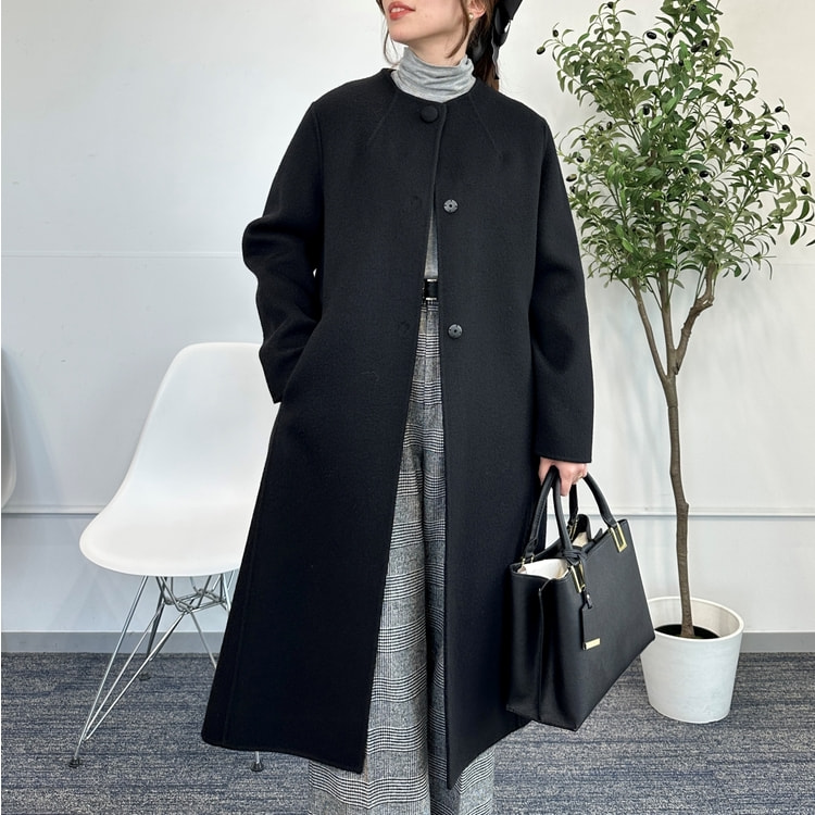特価】【WEB限定商品】カシミヤ混リバーコート【AOKI公式通販】