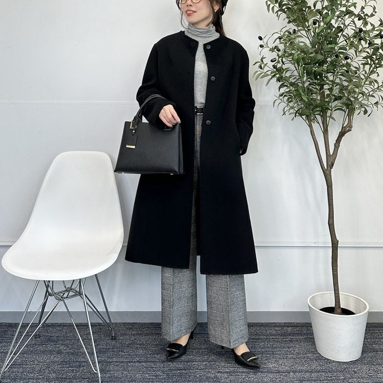 希少✨ バーバリーズ リバーコート カシミヤ混 ノバチェック 9 金ボタン 黒 希少✨ バーバリーズ リバーコート カシミヤ混 ノバチェック 9 金ボタン 黒