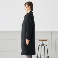 スタンドノーカラーコート 黒【AOKI公式通販】