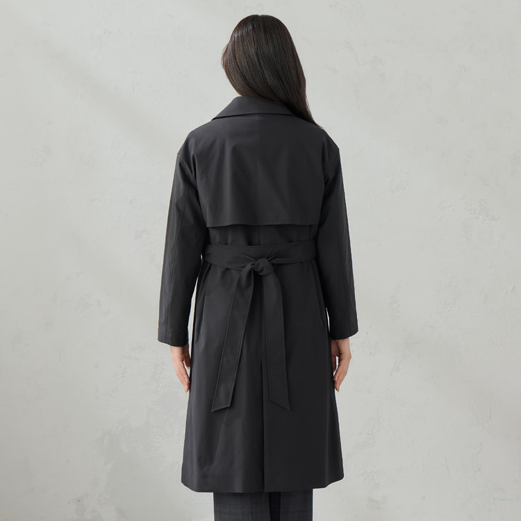 エアリーウォーム 取り外しライナー付き ゆるトレンチコート 軽量 はっ