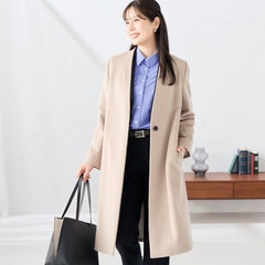 ≪Oggi12月号掲載≫ ノーカラー ウールコート【AOKI公式通販】