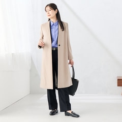 ≪Oggi12月号掲載≫ ノーカラー ウールコート【AOKI公式通販】