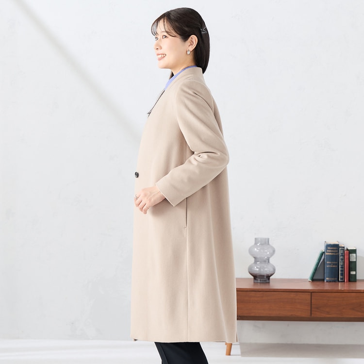 ≪Oggi12月号掲載≫ ノーカラー ウールコート【AOKI公式通販】