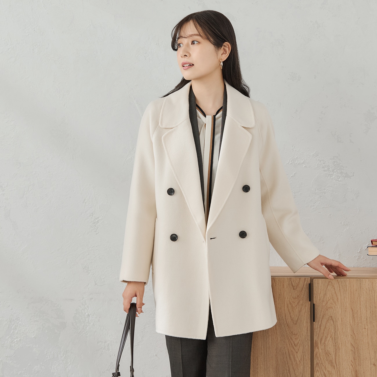 &#8810;Oggi12月号掲載&#8811; ウールリバーコート